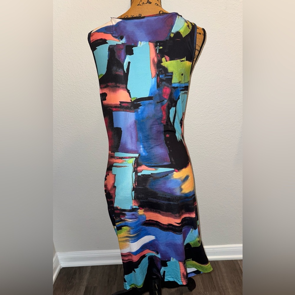Trends SHEIN SXY Colorblock Drawstring Ruched Bodycon Dress Size XL - Picture 3 of 7